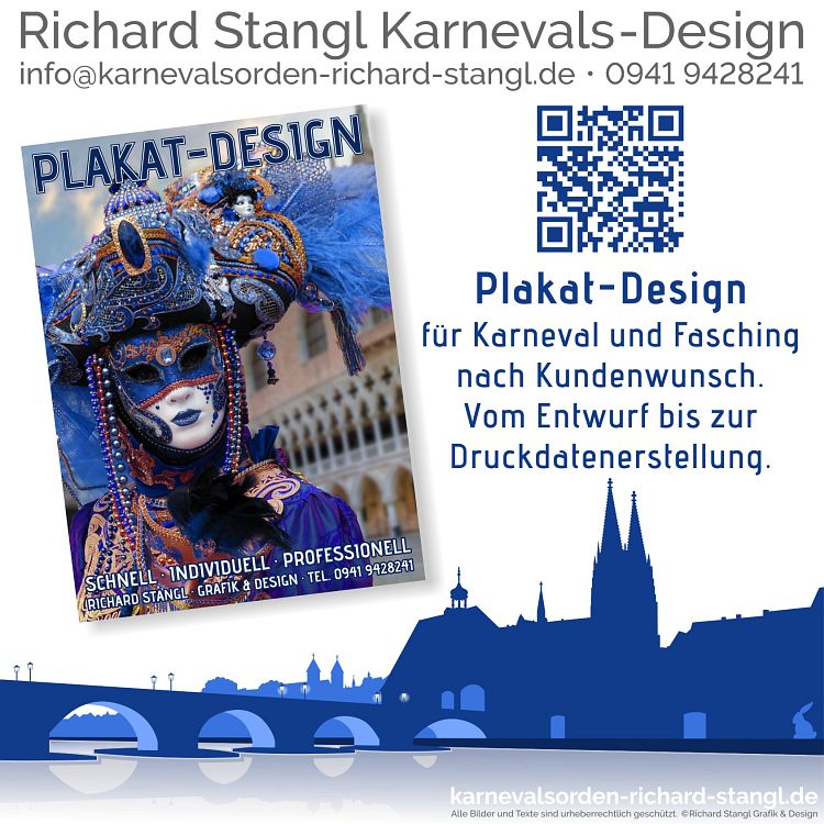 Richard Stangl Grafik & Design · Plakatdesign für Karneval und Fasching.