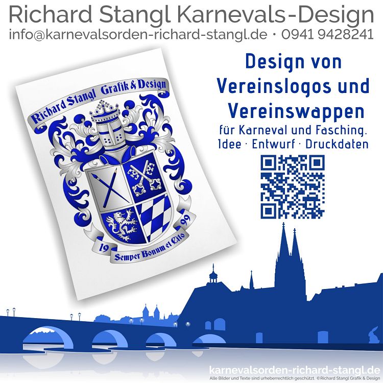 Richard Stangl Grafik & Design · Vereinslogos für Karneval und Fasching.